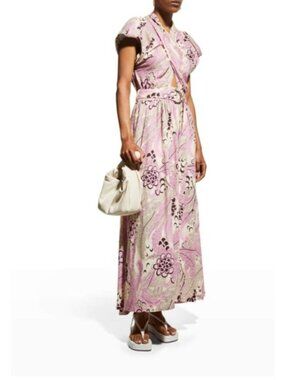 DEREK LAM 10 CROSBY Celeste Linen Maxi